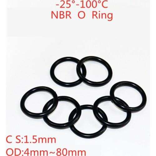 Nitrile O-ring diameter 1.5 outer diameter 4mm ~ 80mm nitrile seal ring large size oil-resistant full size