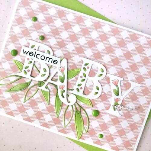 New 26Pcs Flower leaf letters metal Cutting Dies Stencils DIY Scrapbooking Paper/photo Cards Embossing Dies