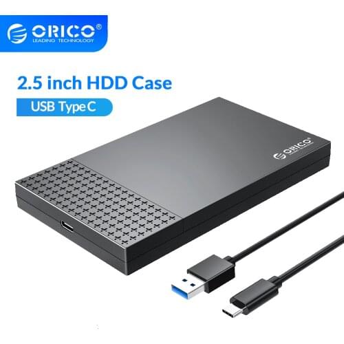 ORICO HDD Case Type C SATA to USB 3.1 2.5" HDD Box 5Gbps External Hard Drive Enclosure for HDD SSD Hard Disk Case Support UASP
