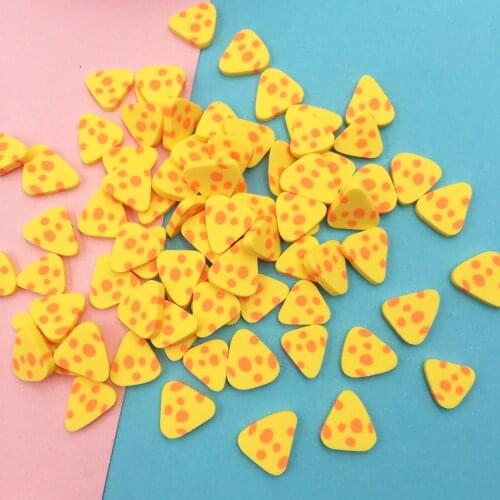 50g Polymer Hot Clay Simulation Cute Cheese Slice Sprinkles for Crafts DIY Making Nail Art Stickers Phone Decoration Accessories