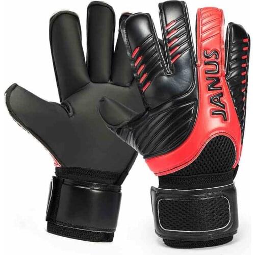 JANUS Adult Children Professional Soccer Goalie gloves Football Goalkeeper finger Protection gloves Goal keepers training Gloves