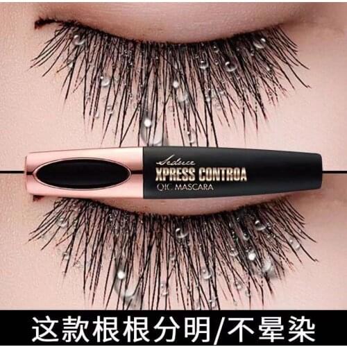 Transboundary eyelashes, waterproof, sweat-proof, curly hair thick, long, faded, non-blooming beauty makeup 4D mascara