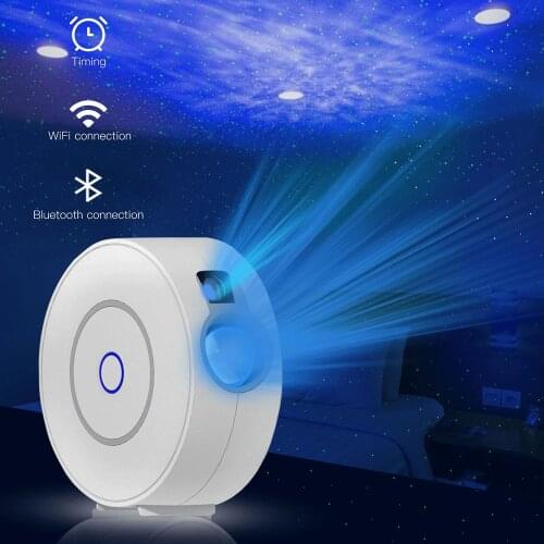 Romantic Colorful Smart Aurora Star Projector Night Light WiFi Laser Starry Sky Projector APP Wireless Control Alexa Compatible