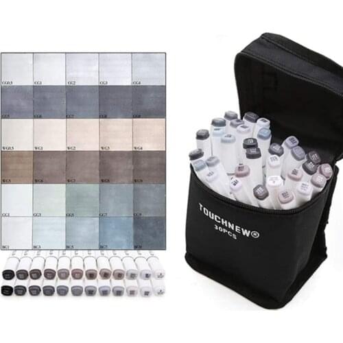 30 Color Grey Series for architecture sketching, comic illustration, portait drawing