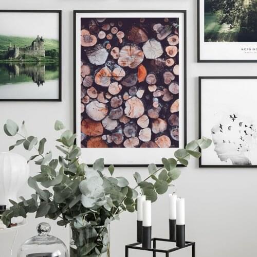 Nordic Poster Owl Sunshine Tree Canvas Painting Black White Landscape Wall Art Pictures For Living Room Modern Decorative Prints