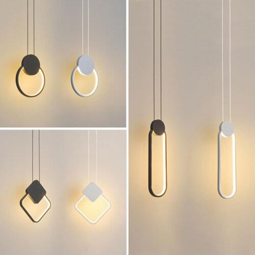 Modern Simple Led Pendant Lights Cafe Living Room Restaurant Bedside Pendant Lamp Bar Kitchen Dining Room Hanging Light Fixtures