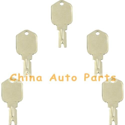 5 KEYS fits FORKLIFT CLARK YALE DAEWOO GRADALL JLG HYSTER CAT SKYTRAC POLAK 186304