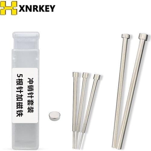 XNRKEY Magnet Auto Car Remote Key Pin Removal Pin Disassembly Tool Set Needle Pin Remover Nail Locksmith Repair Tools
