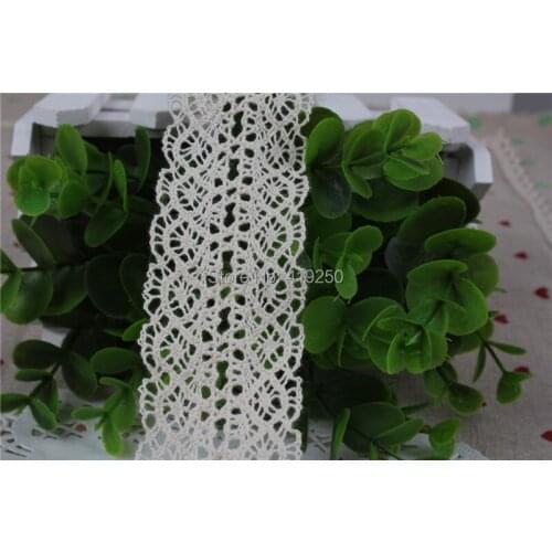 100 Yard 40mm 100% Cotton Lace COTTON CLUNY LACE TRIM - LOVELY DESIGN~NATURAL wholesale