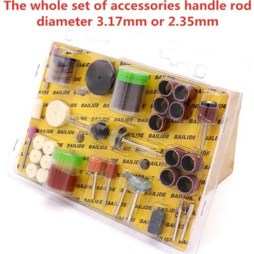 105PCS Electric Grinder Hanging Grinding Accessories Mini Drill Rotary Tool Fit Grinding Bit Set Suit Polishing Grinder Head