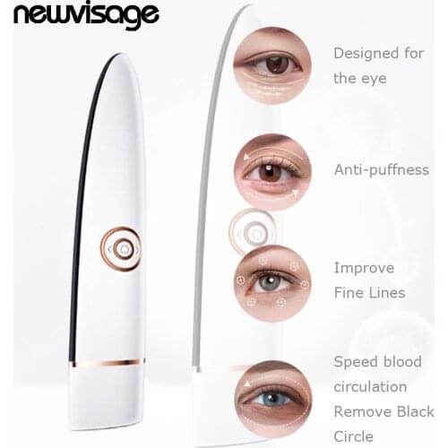 3 in 1 RF EMS Eye Care Beauty Device Vibration Massage Improve Fine lines Remove Eye Bag Wrinkle Black Circle Anti Puffness Tool