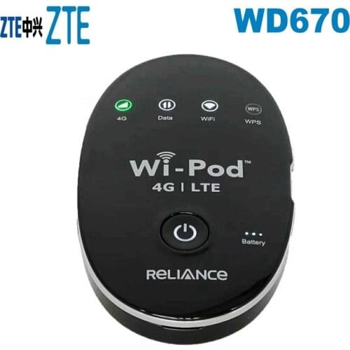 4G Portable Wireless WiFi Router ZTE WD670