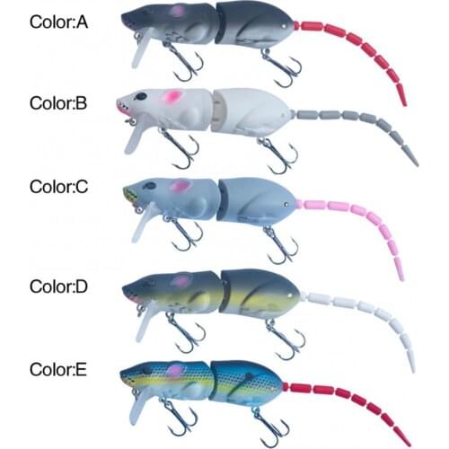 55% Discounts Hot!15cm Artificial Fake Mouse Swim Bait Lure with Hook Fishing Accessories Kit
