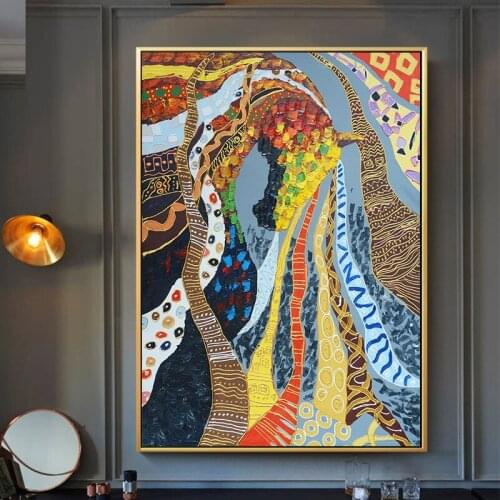 Abstract horse canvas painting printing oil painting colorful animals wall decor art for living room modern art printing
