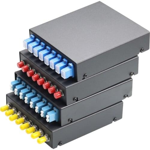 Free shipping 8 Port UPC/APC Fiber Patch Panel Desktop Pigtail Optical Fiber Terminal Box with SC FC LC Pigtail