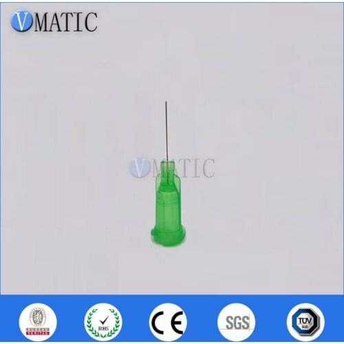 Free Shipping Non Sterilized Trade Assurance 34G Luer Lock Hub 0.5'' Tube Length Glue Dispensing Needle Tip 1/2 Inch With Cap