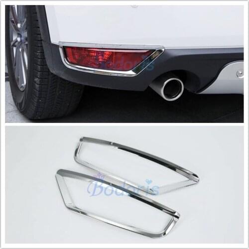 For Mazda CX-5 CX5 KF 2017 2018 2019 2020 Fog Lamp Cover Foglight Frame Light Frame Protector Trim Chrome Car Styling Accessory