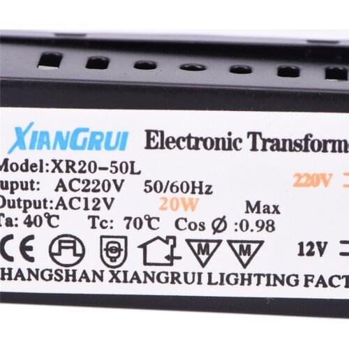 LED Power Supply Driver Electronic Transformer 1pc 20W AC 220V To 12V