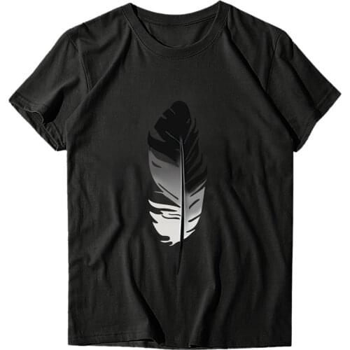 Women T Shirt Dream Feather Women Tshirts High Quality Summer Basic Harajuku Shirt Kawaii Aesthetic Clothes Vintage Soft Girl P