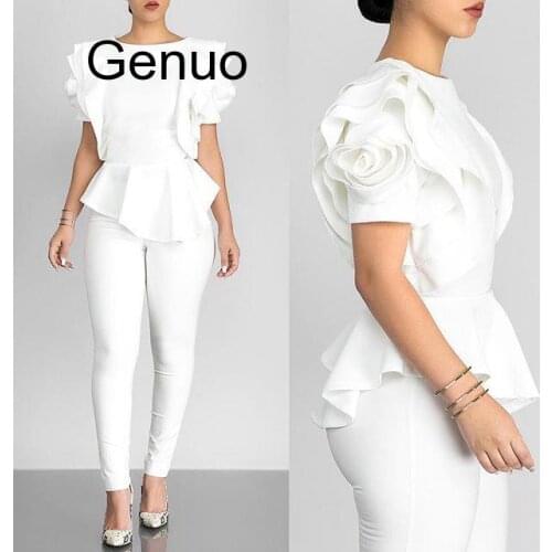 Genuo Women's Blue Shirts