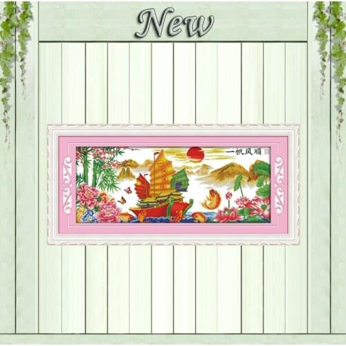 Everything is going smoothly Painting 11CT Counted print on canvas DMC 14CT chinese Cross Stitch kits embroidery needlework Sets