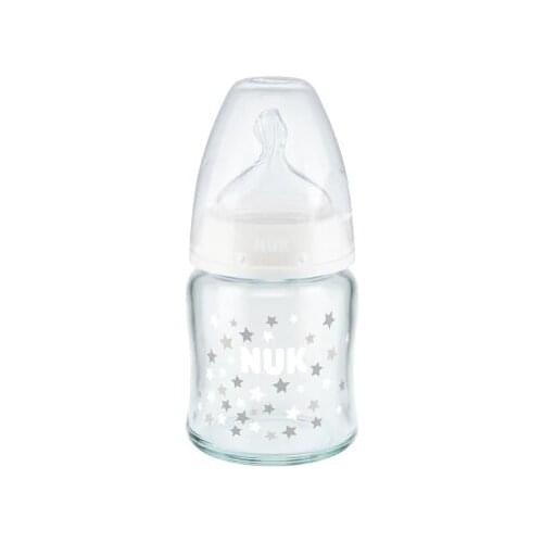 NUK FİRST CHOİCE + GLASS SILICONE EMZİKLİ BİBERON 120 ML 390842603