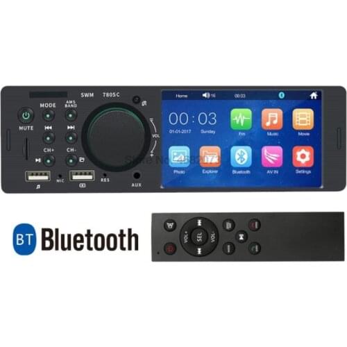 By DHL or Fedex 5pcs 7805 1Din 4.1 Inch Car Stereo Radio Bluetooth FM Aux USB Car MP5 Multimedia Player Remote Control 7805c
