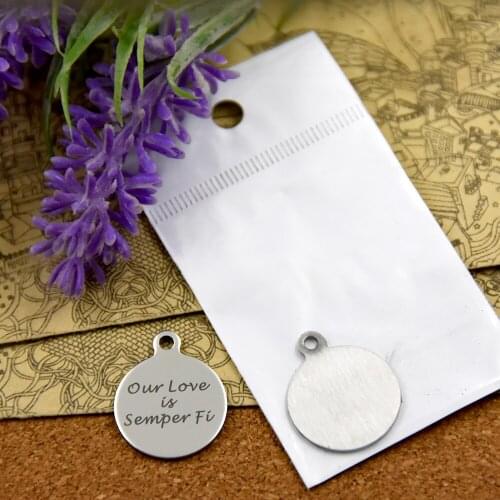 20pcs--stainless steel charms"Our Love is Semper Fi "5 style for choosing DIY Charms Pendants