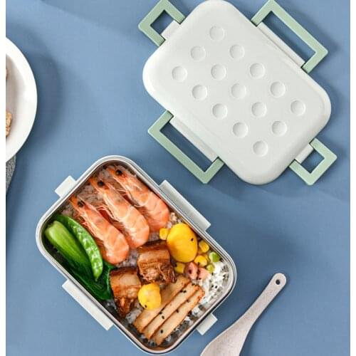 Portable Stainless Steel bento box japanese style food container storage Breakfast Boxes cute thermal lunch box for kids