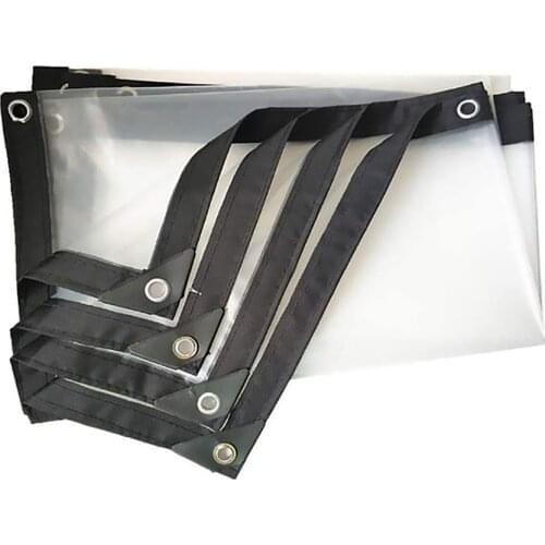 3x4m Transparent Tarpaulin Patio Balcony Outdoor Garden Waterproof Rainproof Shelter Cover Household Garden Supplies