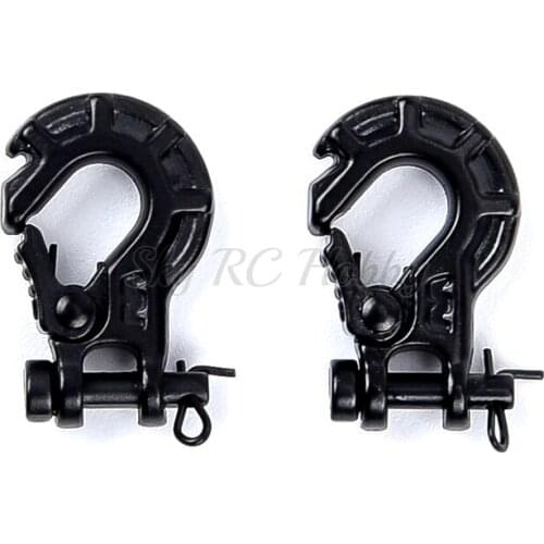 RC Metal Trailer Hook Winch Hook for 1/10 RC Crawler Car Axial SCX10 Traxxas TRX4 D90 Tamiya CC01 Simulation Decoration Parts