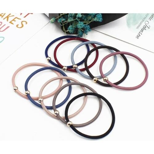 10pcs/lot New Fashion Elastic Women Hair Accessories 0.28CM Thin Hairband Hand Band For Girls Headwear Hair Bands
