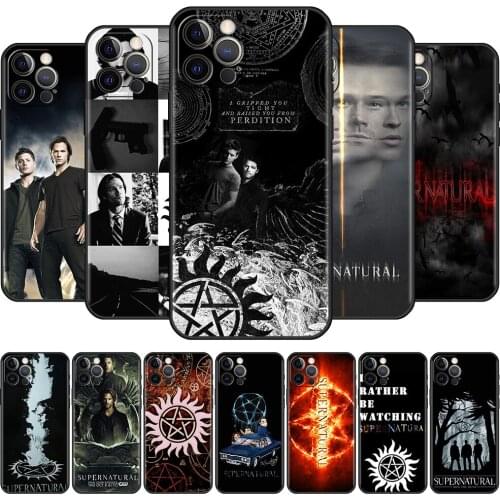 Silicone Case For Apple iPhone 12 11 Pro Max XR SE 2020 7 8 Plus X Xs 6 6S 5 5S Soft Phone Cover Fundas Supernatural TV Show Sac