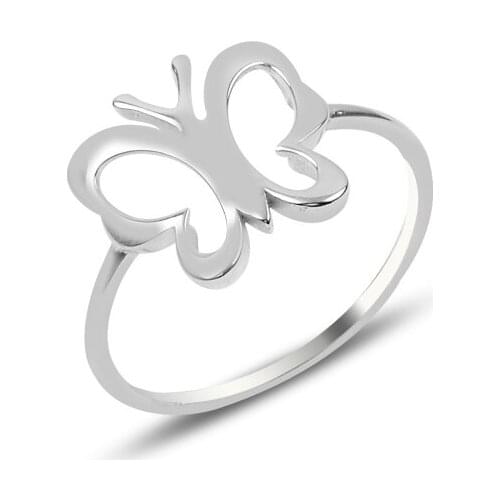 Silverlina Silver Butterfly Ring