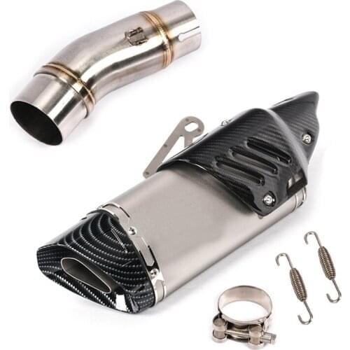 Motorcycle Exhaust Tip System Muffler Escape Slip on Middle Link Pipe for Kawasaki Ninja 250 Ninja 400 2017 2018 2019 2020