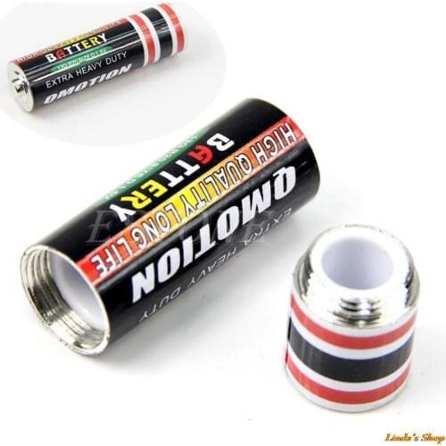 Secret Stash Diversion Safe AA Battery Box Hidden Container Case Gift New NEW &K125