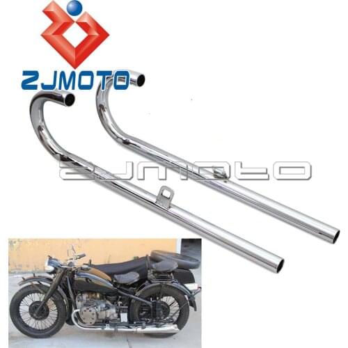 Motorcycle 32HP Exhaust Muffler Pipe For BMW K750 M1 M72 R71 R12 CJ Dnepr MT12 Side Car Exhaust Tube Muffler Pipes