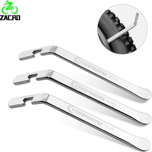 Zacro 3Pcs Cycling Tire Lever Pry Up Tool Bicycle Type Metal Spoon Pry Bar Stainless Steel Bike Wheel Remover Repair Tools