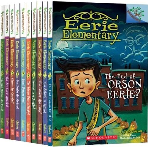 10 Books/Set Eerie Elementary English Picture Book Scholastic Branches Series Kids Children Reading Story Books