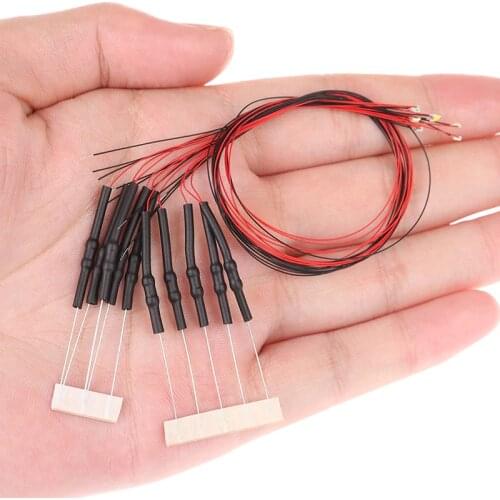 New 10Pcs 20cm T0603wm Pre-soldered Micro 0.1mm Copper Wired White Smd Led 0603