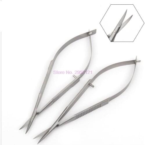 100pcs Microscopic Scissors Forcep Probe Micro Hook Spatula 12cm Stainless Steel Probes Hooks Spatulas Speculums tweezers
