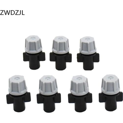 Irrigation Atomizing nozzle Drippers misting system nozzle water mist sprinkler nozzles for cooling Drip System adapter 12pcs
