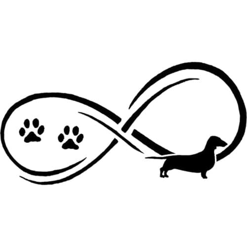 15*7.5CM Dachshund Dog Cute Animal Fashion Car Sticker Personality Window Decorative Decals C6-1152