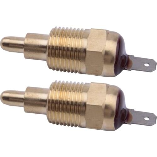 2Pcs 185 -200 Degree Electric Engine Cooling Fan Thermostat Temperature Switches Brass Style For Car SUV Off Road Pickup MPV RV
