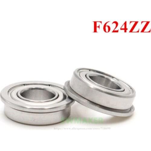 2pcs CR-10 Special Flange bearing F624zz Micro Flange Linear Bearing Ender-3