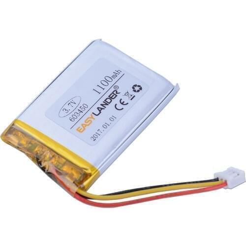603450 3.7V 1100mAh Rechargeable li Polymer Li-ion Battery For Logitech G900 MP3 MP4 DVR GPS Speaker Toys SP603450 603550