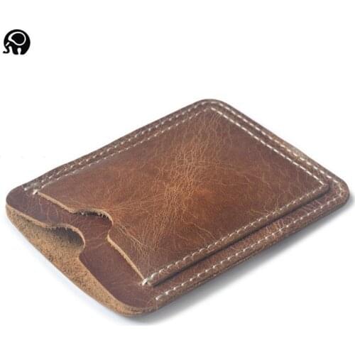 Delicate Slim Real Leather Driving Licence Pocket Bank Credit Card Case Thin Cash Card Wallet Men Cash Cards Pack Cards Holder