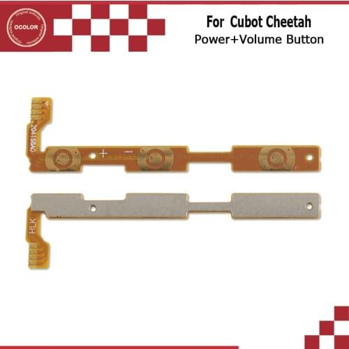 Ocolor Power On/Off Button For Cubot Echo Cheetah Side Button 100% Power +Volume Button FPC Flex Cable For Cubot Echo Cheetah