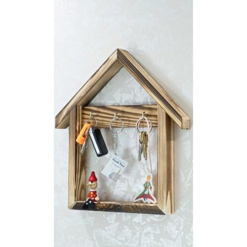 Home Looking Wooden Model Key Chain Asma hangers