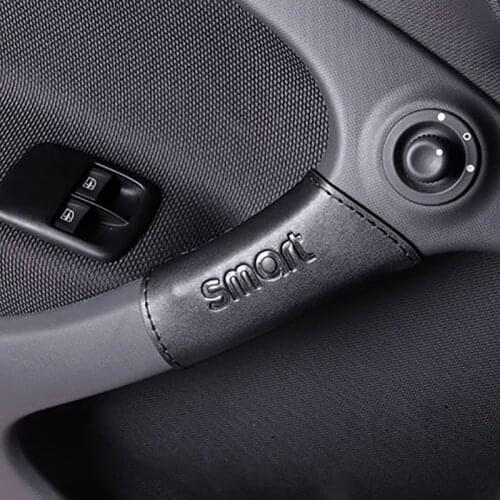 For Mercedes 15~18 Smart 453 Fortwo Car Door Inner Handle Handle Protector Cover Car Interior Modification Accessories
